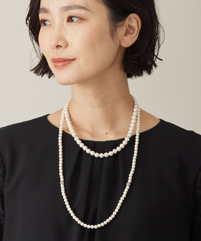 【ジェイ プレス/J.PRESS】の【3way】2連パール ネックレス インテリア・キッズ・メンズ・レディースファッション・服の通販 founy(ファニー) https://founy.com/ ファッション Fashion レディースファッション Fashion for Women ジュエリー Jewelry ネックレス Necklaces & Pendants おすすめ Recommended / Our Picks アクセサリー Fashion Accessories ガラス Glass, Glassware クリスタル Crystal, Swarovski シルバー Silver, Metallic Silver セレモニー Ceremony ネックレス Necklace, Pendant Necklace パール Pearl, Pearl Accent 軽量 Lightweight, Ultra Light |ID: prp329100004531356 ipo3291000000033553018