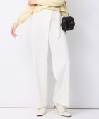 【23区/NIJYUSANKU】の【洗える】ポリエステルレーヨン ラップディテール パンツ アイボリー系|ID: prp329100004531357 ipo3291000000032033248