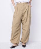 【ネイヴ/NAVE】の【ReNave・セットアップ可/洗える】コットンリネンカルゼ カーゴパンツ ベージュ系|ID: prp329100004531371 ipo3291000000035671953