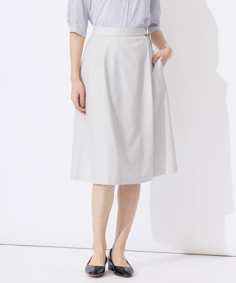 【ジェイ プレス/J.PRESS】の【セットアップ対応・洗える・UVケア・速乾】 OXIJEWELストレッチ スカート インテリア・キッズ・メンズ・レディースファッション・服の通販 founy(ファニー) 　ファッション　Fashion　レディースファッション　Fashion for Women　セットアップ　Matching Sets　スカート・ミニ/ミディ/マキシ　Skirts / Mini, Midi & Maxi Skirts　ウォッシャブル　Machine Washable　春　Spring　洗える　Machine Washable　吸水　Absorbent, Quick-Dry　シルバー　Silver, Metallic Silver　ジャケット　Jacket, Outerwear　ストレッチ　Stretch, Stretchy Fabric　セットアップ　Set-Up, Coordinated Outfit　ドレープ　Drape, Draping Fabric　ベーシック　Basic, Essential　ポケット　Pocket, Pocket Detail　メランジ　Melange, Mixed Yarn　リラックス　Relax, Relaxed Fit　S/S・春夏　SS, Spring/Summer, Warm Season　夏　Summer　エレガント 上品　Elegant　シルバー系|ID: prp329100004531379 ipo3291000000032710089