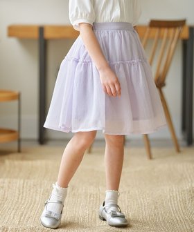 【組曲 / KIDS/KUMIKYOKU】の【110-140㎝】シアーチェック スカート 人気、トレンドファッション・服の通販 founy(ファニー) ファッション Fashion キッズファッション KIDS シアー Sheer チェック Check ラベンダー Lavender 再入荷 Restock/Back In Stock/Re Arrival 夏 Summer 春 Spring S/S・春夏 Ss・Spring/Summer |ID:prp329100004532308