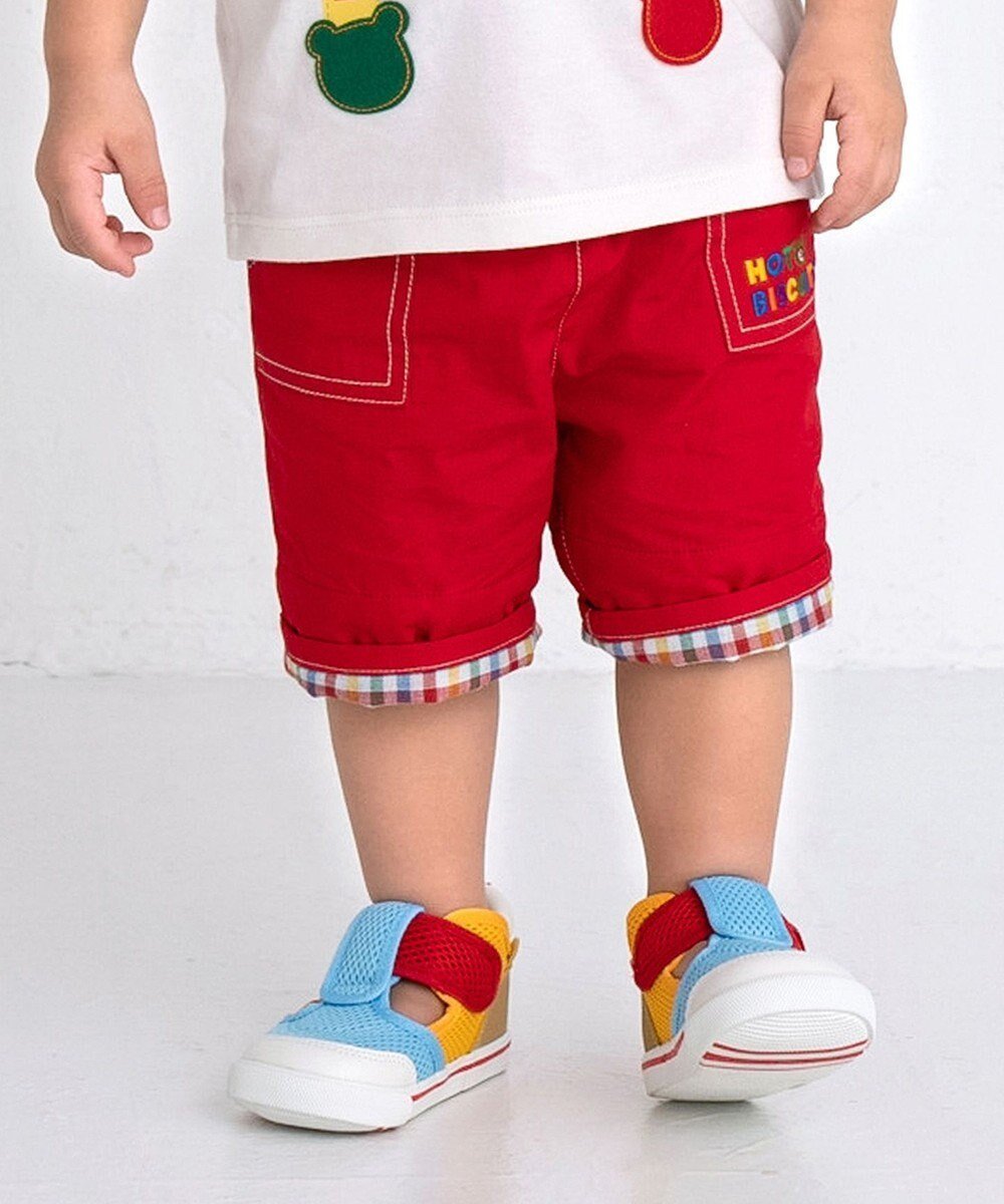 【ミキハウスホットビスケッツ/MIKI HOUSE HOT BISCUITS / KIDS】の【80-120cm】 ダンガリー ハーフパンツ 人気、トレンドファッション・服の通販 founy(ファニー) 　ファッション　Fashion　キッズファッション　KIDS　ボトムス　Bottoms/Kids　おすすめ　Recommend　セットアップ　Set Up　ダンガリー　Dungarees　チェック　Check　ハーフ　Half　ポケット　Pocket　夏　Summer　春　Spring　S/S・春夏　Ss・Spring/Summer　 other-1|ID: prp329100004532315 ipo3291000000032037335