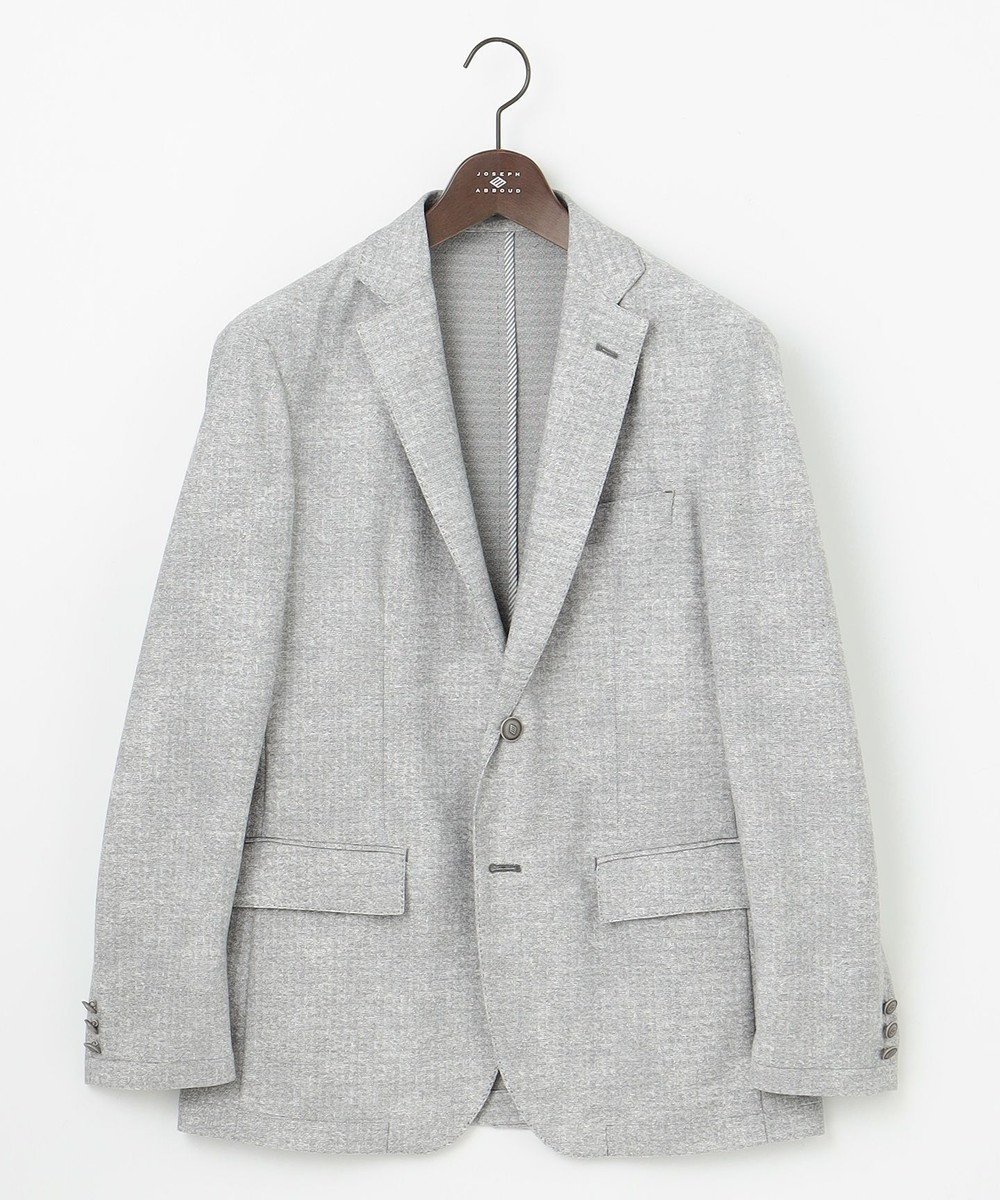 【ジョセフ アブード/JOSEPH ABBOUD / MEN】の【洗える/速乾/防しわ/軽量/ストレッチ/JAPANファブリック】コンフォータブルレース ジャケット インテリア・キッズ・メンズ・レディースファッション・服の通販 founy(ファニー) 　ファッション　Fashion　メンズファッション　MEN　アウター　Coats Outerwear/Men　テーラードジャケット　Tailored Jackets　ウォッシャブル　Washable　春　Spring　洗える　Washable　クラシック　Classic　軽量　Lightweight　シンプル　Simple　ジャケット　Jacket　スタイリッシュ　Stylish　ストレッチ　Stretch　テーラード　Tailored　ファブリック　Fabric　プリント　Print　ポケット　Pocket　レース　Race　S/S・春夏　Ss・Spring/Summer　夏　Summer　ライトグレー系|ID: prp329100004532343 ipo3291000000032037449