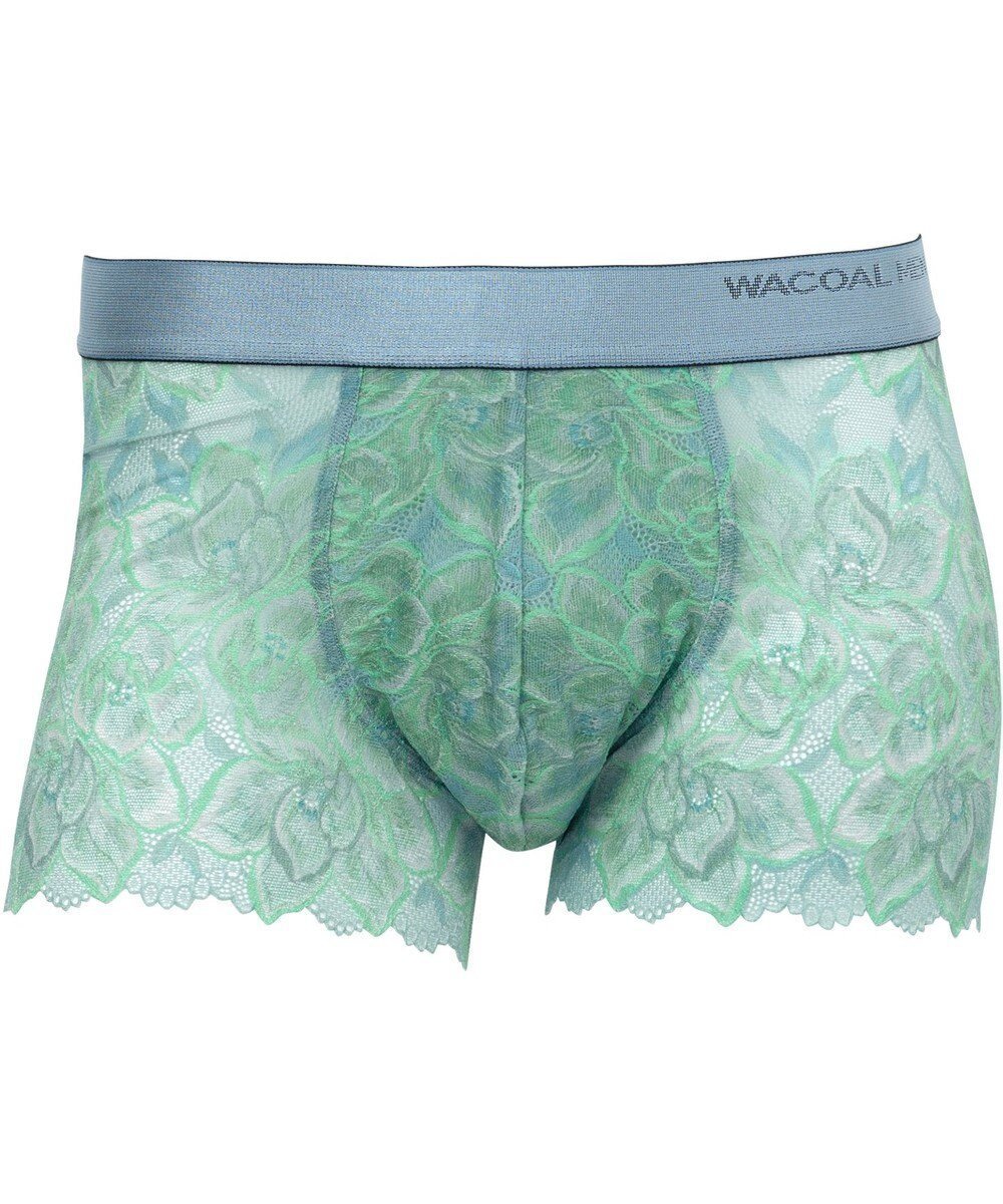 【ワコール/Wacoal / MEN】のボクサーパンツ 【レースボクサー】 レース 通気性 前閉じ WT3824 /ワコールメン インテリア・キッズ・メンズ・レディースファッション・服の通販 founy(ファニー) 　ファッション　Fashion　メンズファッション　MEN　ボトムス　Bottoms/Men　アンダー　Under　フロント　Front　プリント　Print　レース　Race　ターコイズ|ID: prp329100004532372 ipo3291000000032233484
