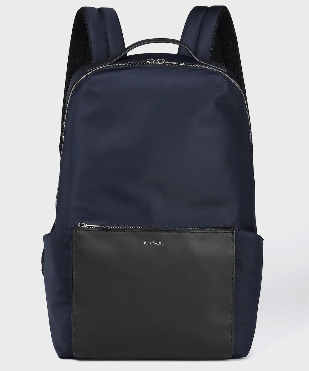 【ポールスミス/Paul Smith / MEN】のナイロンブライトストライプトリム リュック インテリア・キッズ・メンズ・レディースファッション・服の通販 founy(ファニー) 　ファッション　Fashion　メンズファッション　MEN　バッグ　Bag/Men　スポーティ　Sporty　スマート　Smart　ブライト　Bright　ポケット　Pocket　リュック　Ruck Sack　ビジネス 仕事 通勤　Business　ネイビー|ID: prp329100004532379 ipo3291000000032037619