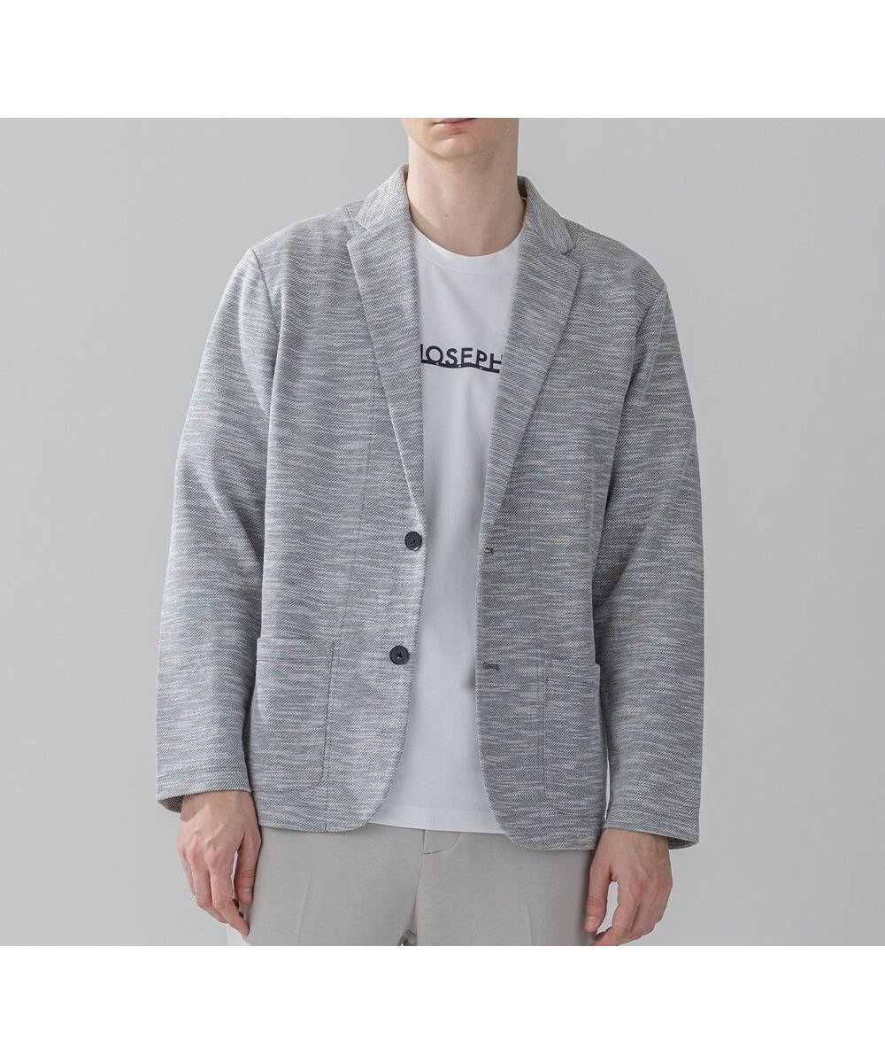 【ジョゼフ オム/JOSEPH HOMME / MEN】の【WEB・一部店舗限定 】 プリペラカノコ カットソージャケット インテリア・キッズ・メンズ・レディースファッション・服の通販 founy(ファニー) 　ファッション　Fashion　メンズファッション　MEN　アウター　Coats Outerwear/Men　テーラードジャケット　Tailored Jackets　ジャケット　Jacket　ジャージ　Jersey　スペシャル　Special　パッチ　Patch　ベーシック　Basic　ポケット　Pocket　夏　Summer　春　Spring　S/S・春夏　Ss・Spring/Summer　ライトグレー系|ID: prp329100004532389 ipo3291000000032037657