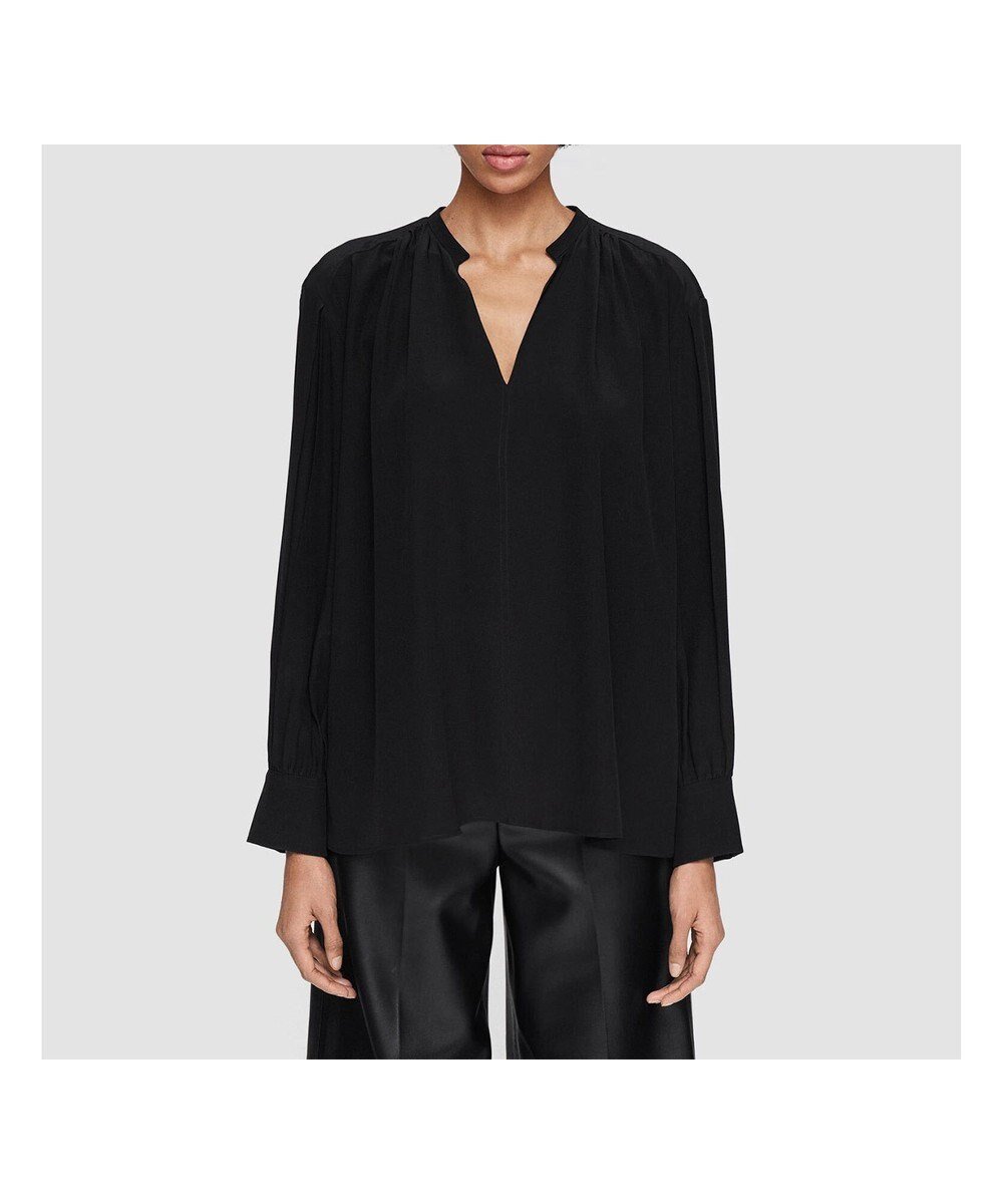 【ジョゼフ/JOSEPH】のニューCDC オープンネックブラウス 人気、トレンドファッション・服の通販 founy(ファニー) 　ファッション　Fashion　レディースファッション　Fashion for Women　トップス・カットソー　Cut & Sew Tops　シャツ・ブラウス・オフィスカジュアル　Elegant Blouses & Button-Ups　ギャザー　Gathered, Ruffled　シルク　Silk, 100% Silk　フィット　Fit, Slim Fit　レギュラー　Regular, Standard Fit　定番　Standard, Basic Item　A/W・秋冬　Autumn/Winter　軽量　Lightweight, Ultra Light　 other-1|ID: prp329100004532409 ipo3291000000033682213