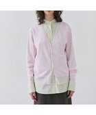 【ベイジ,/BEIGE,】の【洗える】JULIE / シルク混シアーVネックカーディガン Pink|ID: prp329100004532413 ipo3291000000032037798