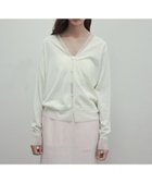 【ベイジ,/BEIGE,】の【洗える】JULIE / シルク混シアーVネックカーディガン Sage|ID: prp329100004532413 ipo3291000000032037799