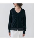 【ベイジ,/BEIGE,】の【洗える】JULIE / シルク混シアーVネックカーディガン Black|ID: prp329100004532413 ipo3291000000032037800
