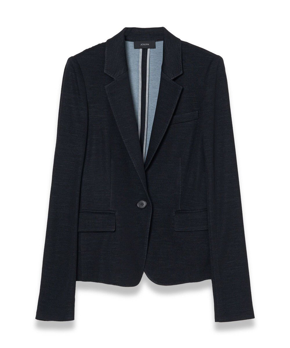 【ジョゼフ/JOSEPH】の【WEB OUTLET限定】ウールジャージー シングルブレストジャケット 人気、トレンドファッション・服の通販 founy(ファニー) 　ファッション　Fashion　レディースファッション　Fashion for Women　アウター　Coat / Outerwear Collection　レディースジャケット・軽アウター　Jackets　テーラードジャケット / 通勤・きれいめスタイル　Tailored Jackets & Blazers　アウトレット　Outlet / Clearance　コンパクト　Compact, Small Size　ジャケット　Jacket, Outerwear　スペシャル　Special, Limited Edition　ワイド　Wide, Wide Fit　A/W・秋冬　Autumn/Winter　羽織　Haori, Light Jacket　鹿の子　Piqué, Kanoko Fabric　 other-1|ID: prp329100004532424 ipo3291000000033682232