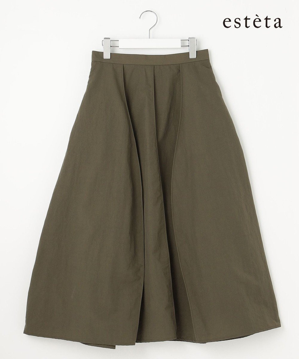 【23区/NIJYUSANKU】の【エステータ】エンシュクナイロン スカート 人気、トレンドファッション・服の通販 founy(ファニー) 　ファッション　Fashion　レディースファッション　WOMEN　スカート　Skirt　ヴィンテージ　Vintage　春　Spring　キュプラ　Cupra　セットアップ　Set Up　フェミニン　Feminine　フレア　Flare　ブルゾン　Blouson　リネン　Linen　S/S・春夏　Ss・Spring/Summer　再入荷　Restock/Back In Stock/Re Arrival　おすすめ　Recommend　夏　Summer　 other-1|ID: prp329100004532464 ipo3291000000032038079