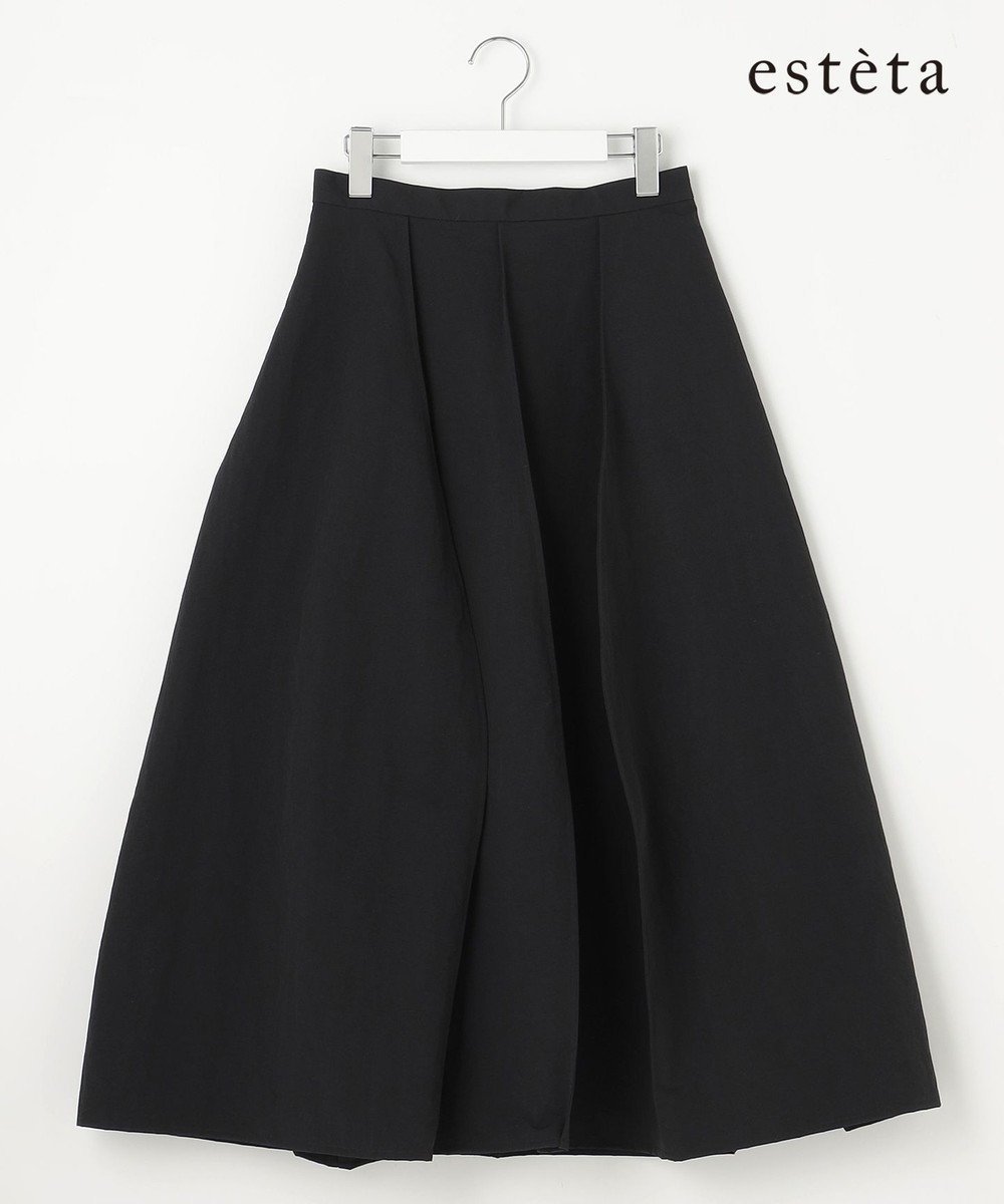 【23区/NIJYUSANKU】の【エステータ】エンシュクナイロン スカート インテリア・キッズ・メンズ・レディースファッション・服の通販 founy(ファニー) 　ファッション　Fashion　レディースファッション　WOMEN　スカート　Skirt　ヴィンテージ　Vintage　春　Spring　キュプラ　Cupra　セットアップ　Set Up　フェミニン　Feminine　フレア　Flare　ブルゾン　Blouson　リネン　Linen　S/S・春夏　Ss・Spring/Summer　再入荷　Restock/Back In Stock/Re Arrival　おすすめ　Recommend　夏　Summer　ブラック系|ID: prp329100004532464 ipo3291000000032038081