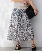 【23区/NIJYUSANKU】の【洗える】Ratti ウォールプリント フレアスカート モノトーンプリント|ID: prp329100004532466 ipo3291000000033617814