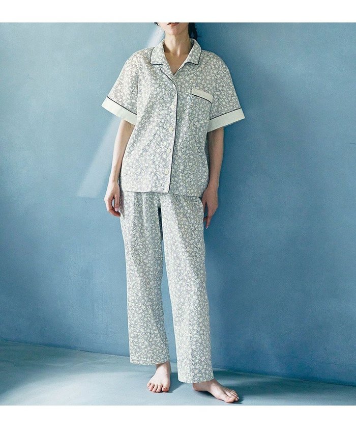 【ワコール 睡眠科学/wacoal suimin】のパジャマ 5分袖 半袖 長ズボン 綿100%(本体) サテン 【睡眠科学×mintdesigns】 レディース YDT105 睡眠科学/ワコール インテリア・キッズ・メンズ・レディースファッション・服の通販 founy(ファニー) https://founy.com/ ファッション Fashion レディースファッション Fashion for Women トップス・カットソー Cut & Sew Tops アメリカン American Style 巾着 Drawstring Bag, Kinchaku サテン Satin, Glossy Fabric なめらか Smooth, Silky Texture 長袖 Long Sleeve, Full Sleeve パジャマ Pajamas, Sleepwear ボトム Bottoms, Lower Wear 半袖 Short Sleeve, Half Sleeve メンズ Men's, Menswear 旅行 Travel |ID: prp329100004532468 ipo3291000000032676312