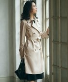 【23区/NIJYUSANKU】のコットンポリエステルギャバジン ロング トレンチコート ベージュ系|ID: prp329100004532471 ipo3291000000032038107