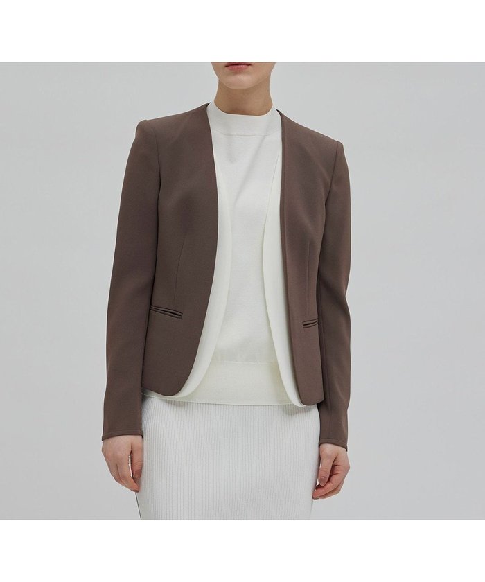 【ベイジ,/BEIGE,】のCINDY / ダブルカラージャケット インテリア・キッズ・メンズ・レディースファッション・服の通販 founy(ファニー) https://founy.com/ ファッション Fashion レディースファッション Fashion for Women アウター Coat / Outerwear Collection レディースジャケット・軽アウター Jackets ノーカラージャケット / シンプル上品コーデ Collarless Jackets ウォッシャブル Machine Washable オケージョン Occasion Wear カーディガン Cardigan, Knitwear サテン Satin, Glossy Fabric ジャケット Jacket, Outerwear ストレッチ Stretch, Stretchy Fabric スーツ Suit, Formalwear ダブル Double, Double-Breasted デニム Denim, Jeans Material トリミング Trimming, Decorative Edge ボトム Bottoms, Lower Wear A/W・秋冬 Autumn/Winter S/S・春夏 SS, Spring/Summer, Warm Season おすすめ Recommended / Our Picks 夏 Summer エレガント 上品 Elegant ビジネス 仕事 通勤 Business / Work / Commuting |ID: prp329100004532479 ipo3291000000033565352