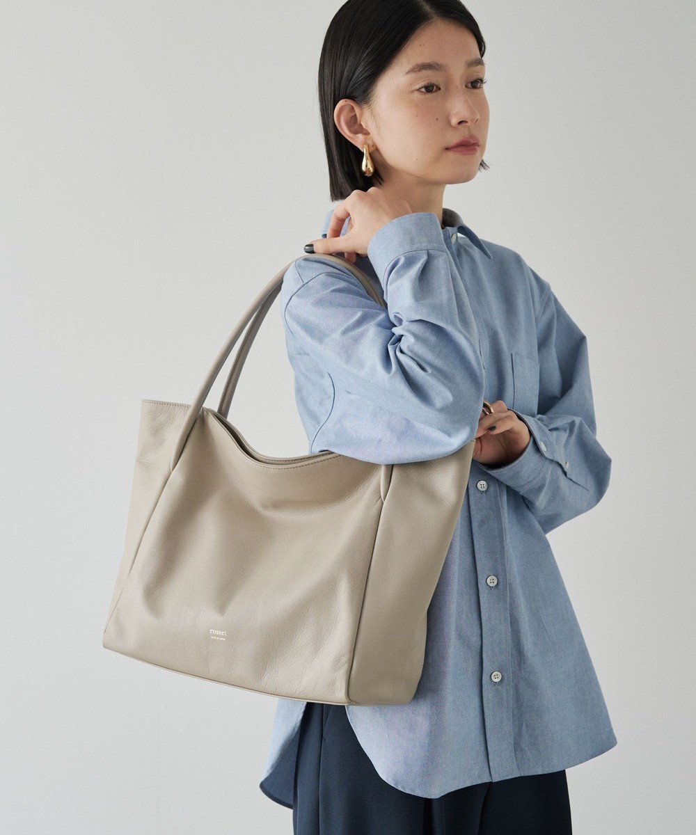 【ラシット/russet】の【2025SS】シンプルトートバッグ【ソフトレザー】(SF-253) インテリア・キッズ・メンズ・レディースファッション・服の通販 founy(ファニー) 　ファッション　Fashion　レディースファッション　Ladies' Fashion Online　バッグ　Bag　軽量　Lightweight　シンプル　Simple　財布　Wallet　定番　Standard　ポケット　Pocket　再入荷　Restock/Back In Stock/Re Arrival　おすすめ　Recommend　日本製　Made In Japan　2025年　2025　2025春夏・S/S　Ss,Spring/Summer,2025　GrayBeige|ID: prp329100004532481 ipo3291000000032616678