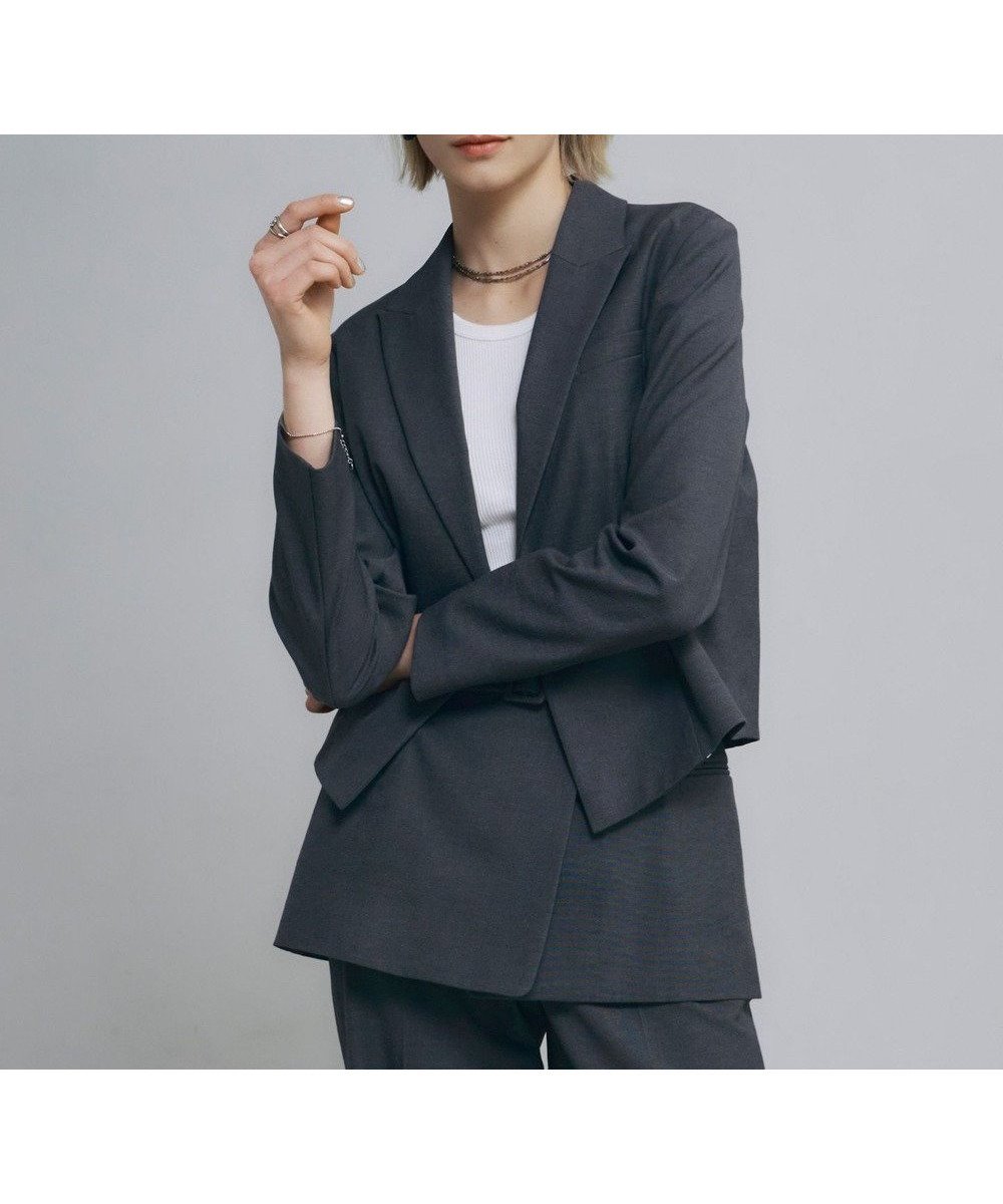 【アイシービー/iCB】の【接触冷感・UVケア・撥水・洗える】LooseWeave クロップドジャケット インテリア・キッズ・メンズ・レディースファッション・服の通販 founy(ファニー) 　ファッション　Fashion　レディースファッション　WOMEN　アウター　Coat Outerwear　ジャケット　Jackets　テーラードジャケット　Tailored Jackets　春　Spring　洗える　Washable　クロップド　Cropped　ショート　Short　シルク　Silk　ジャケット　Jacket　ストレッチ　Stretch　トレンド　Trend　バランス　Balance　S/S・春夏　Ss・Spring/Summer　夏　Summer　エレガント 上品　Elegant　2025年　2025　2025春夏・S/S　Ss,Spring/Summer,2025　チャコール系|ID: prp329100004532486 ipo3291000000032126010