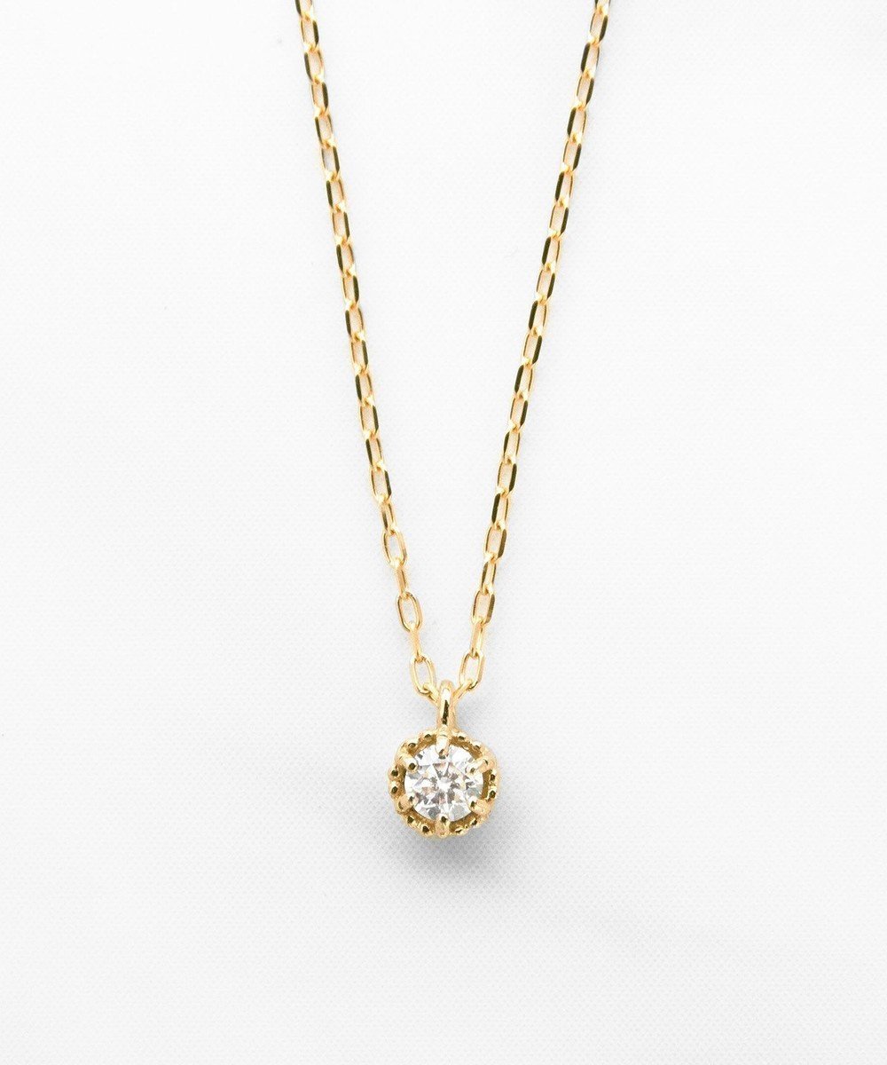 【トッカ/TOCCA】の【WEB限定】FLORA K18 DIAMOND NECKLACE K18 ダイヤモンド ネックレス インテリア・キッズ・メンズ・レディースファッション・服の通販 founy(ファニー) 　ファッション　Fashion　レディースファッション　Fashion for Women　ジュエリー　Jewelry　ネックレス　Necklaces & Pendants　アクセサリー　Fashion Accessories　アンティーク　Antique-Inspired　シンプル　Simple, Minimal　ダイヤモンド　Diamond, Brilliant Cut　チェーン　Chain, Chain Strap　ネックレス　Necklace, Pendant Necklace　フェミニン　Feminine, Girly　フォルム　Silhouette, Form　ポーチ　Pouch, Small Case　モダン　Modern, Contemporary　ラウンド　Round, Round Neck　おすすめ　Recommended / Our Picks　ゴールド系|ID: prp329100004532498 ipo3291000000033408864