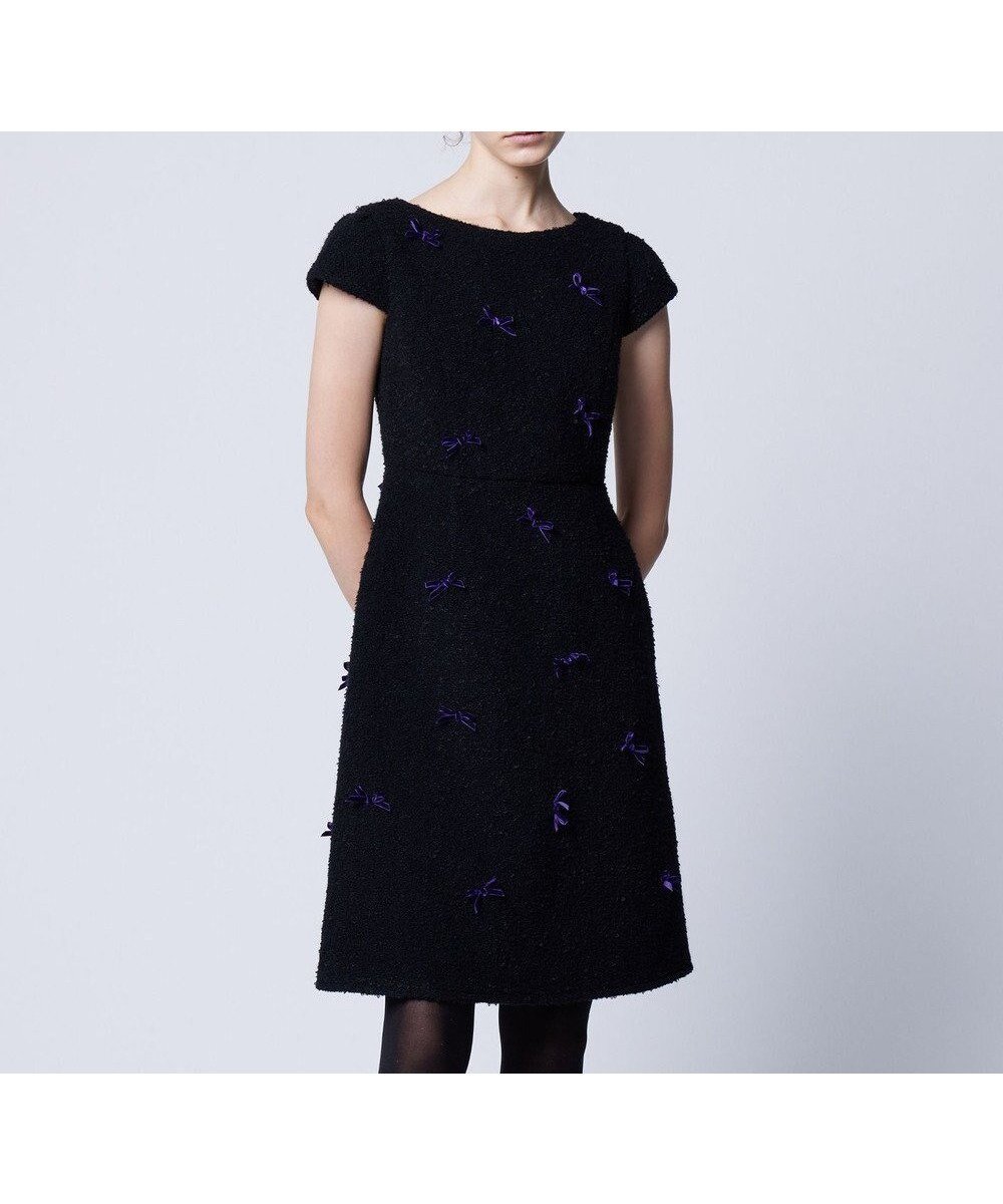 【トッカ/TOCCA】のPIXIE ドレス インテリア・キッズ・メンズ・レディースファッション・服の通販 founy(ファニー) 　ファッション　Fashion　レディースファッション　Fashion for Women　ワンピース　Dresses　フォーマル・パーティードレス・結婚式用ドレス　Elegant & Casual Dresses　トレンド　Trend, Trending Now　ドレス　Dress, One-Piece　フェミニン　Feminine, Girly　ベルベット　Velvet, Velvety　ベーシック　Basic, Essential　リボン　Ribbon, Bow　冬　Winter / This Winter　A/W・秋冬　Autumn/Winter　ブラック系|ID: prp329100004532507 ipo3291000000033351018