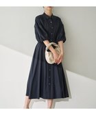 【組曲/KUMIKYOKU】の【WEB限定カラーあり】ボリュームスリーブシャツワンピース ネイビー系|ID: prp329100004532518 ipo3291000000032038404