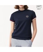 【23区 ゴルフ/NIJYUSANKU GOLF】の【WOMEN】【吸水速乾・UVケア】袖ライン モックネックシャツ ネイビー系|ID: prp329100004532531 ipo3291000000032038527