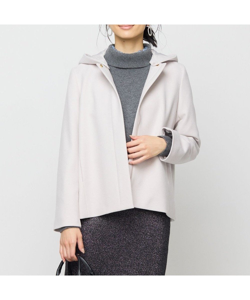 【組曲/KUMIKYOKU】の【2WAY】ウールモッサ ショートコート 人気、トレンドファッション・服の通販 founy(ファニー) 　ファッション　Fashion　レディースファッション　Fashion for Women　アウター　Coat / Outerwear Collection　コート・ロングコート・ピーコート　Long Coats, Peacoats & More　レディースジャケット・軽アウター　Jackets　ショート　Short, Short Length　ジャケット　Jacket, Outerwear　人気　Popular, Best Seller　パターン　Pattern, Design Print　ベーシック　Basic, Essential　ボトム　Bottoms, Lower Wear　A/W・秋冬　Autumn/Winter　エレガント 上品　Elegant　 other-1|ID: prp329100004532546 ipo3291000000033661039