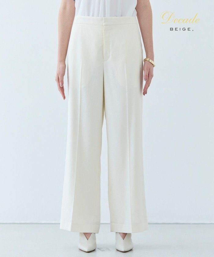 【ベイジ,/BEIGE,】の【洗える】CAROLE / リネンライクフルレングスワイドパンツ インテリア・キッズ・メンズ・レディースファッション・服の通販 founy(ファニー) https://founy.com/ ファッション Fashion レディースファッション Ladies' Fashion Online パンツ Pants ジャケット Jacket ストレッチ Stretch セットアップ Set Up ベーシック Basic ワイド Wide 夏 Summer 春 Spring S/S・春夏 Ss・Spring/Summer 洗える Washable ビジネス 仕事 通勤 Business |ID: prp329100004532547 ipo3291000000032681367