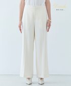 【ベイジ,/BEIGE,】の【洗える】CAROLE / リネンライクフルレングスワイドパンツ Ecru|ID: prp329100004532547 ipo3291000000032681369