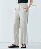 【ベイジ,/BEIGE,】の【洗える】CAROLE / リネンライクフルレングスワイドパンツ Sand|ID: prp329100004532547 ipo3291000000032681372