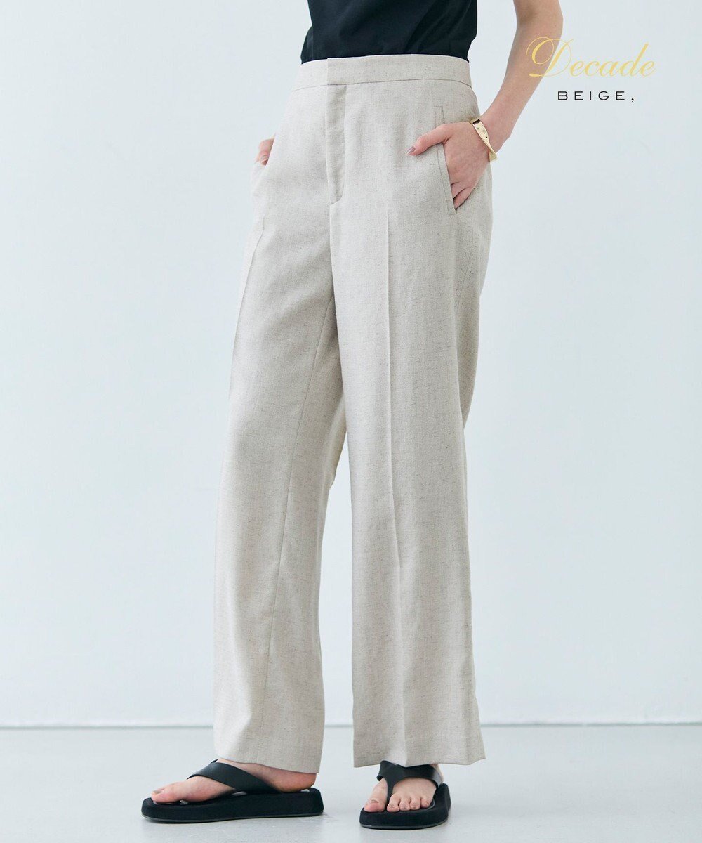 【ベイジ,/BEIGE,】の【洗える】CAROLE / リネンライクフルレングスワイドパンツ インテリア・キッズ・メンズ・レディースファッション・服の通販 founy(ファニー) 　ファッション　Fashion　レディースファッション　Ladies' Fashion Online　パンツ　Pants　ジャケット　Jacket　ストレッチ　Stretch　セットアップ　Set Up　ベーシック　Basic　ワイド　Wide　夏　Summer　春　Spring　S/S・春夏　Ss・Spring/Summer　洗える　Washable　ビジネス 仕事 通勤　Business　Sand|ID: prp329100004532547 ipo3291000000032681372