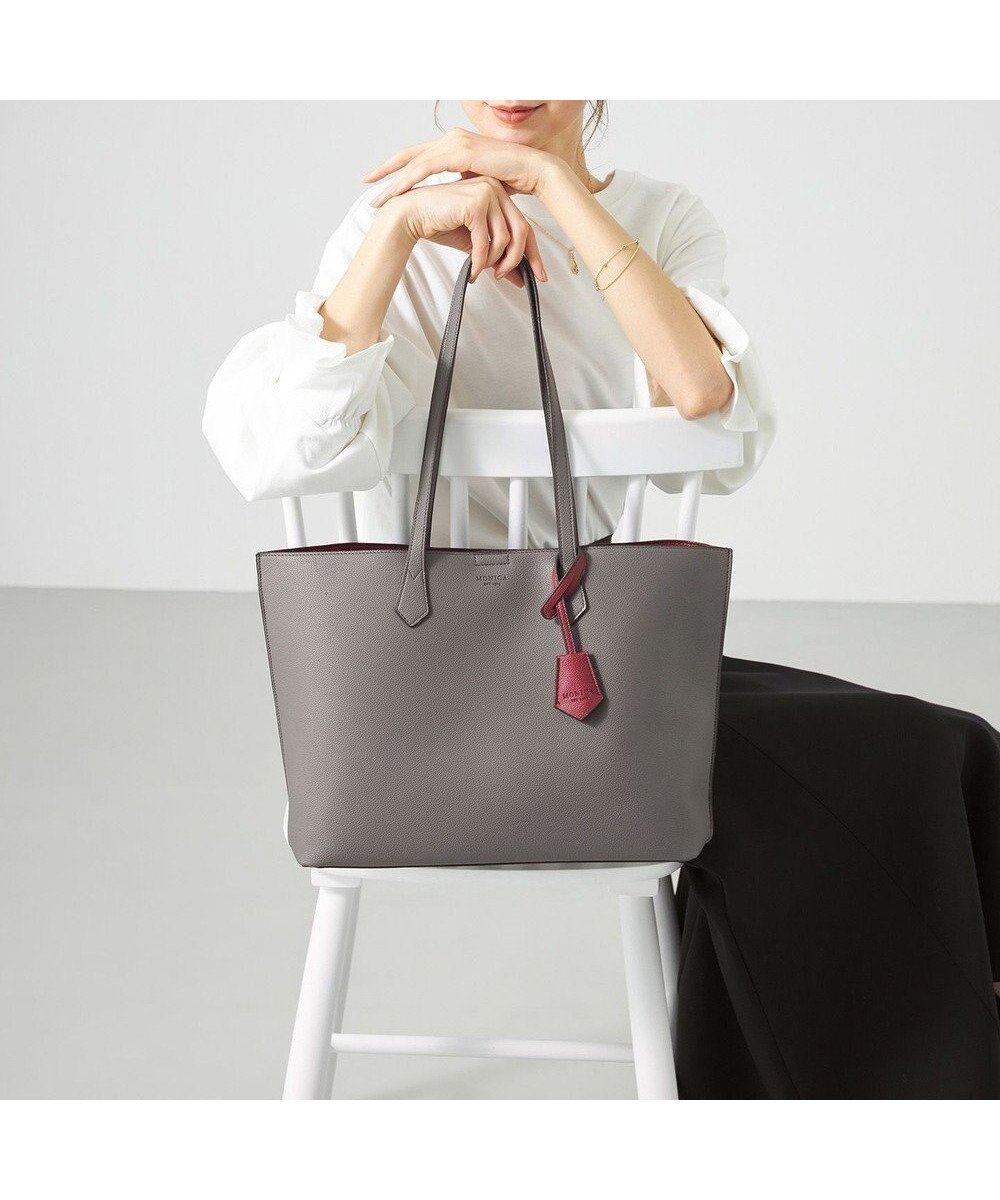 【ラ バガジェリー/LA BAGAGERIE】の【MONICA】バイカラーA4トート インテリア・キッズ・メンズ・レディースファッション・服の通販 founy(ファニー) ファッション Fashion レディースファッション Fashion for Women バッグ Bags 軽量 Lightweight, Ultra Light シンプル Simple, Minimal スタイリッシュ Stylish, Fashionable スマート Smart, Elegant フォルム Silhouette, Form ポケット Pocket, Pocket Detail おすすめ Recommended / Our Picks ビジネス 仕事 通勤 Business / Work / Commuting ダークグレー|ID: prp329100004532551 ipo3291000000034211322