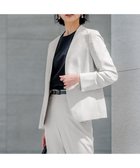 【23区/NIJYUSANKU】の【セットアップ対応/洗える】ドライツイル ノーカラー ジャケット ベージュ系|ID: prp329100004532554 ipo3291000000032038706