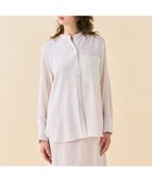 【ベイジ,/BEIGE,】の【WEB限定・洗える】CELOSIA / シアースリーブスタンドカラーブラウス Off White|ID: prp329100004532557 ipo3291000000035910683