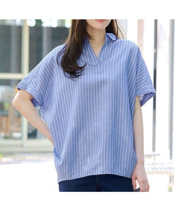 【ティアクラッセ/Tiaclasse】のリネンミックススキッパーシャツ インテリア・キッズ・メンズ・レディースファッション・服の通販 founy(ファニー) https://founy.com/ ファッション Fashion レディースファッション Fashion for Women トップス・カットソー Cut & Sew Tops シャツ・ブラウス・オフィスカジュアル Elegant Blouses & Button-Ups アクセサリー Fashion Accessories 春 Spring カフス Cuff Design カーディガン Cardigan, Knitwear スキッパー Skipper, Open Collar チュニック Tunic, Long Top なめらか Smooth, Silky Texture ポケット Pocket, Pocket Detail リネン Linen, Linen Fabric S/S・春夏 SS, Spring/Summer, Warm Season 再入荷 Restock / Back in Stock 夏 Summer 新作・新入荷 New Arrivals / New In |ID: prp329100004532561 ipo3291000000036116287