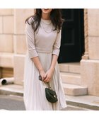 【組曲/KUMIKYOKU】の【KUMIKYOKU NAVY】ジャージーコンビプリーツ ワンピース 人気、トレンドファッション・服の通販 founy(ファニー) ファッション Fashion レディースファッション WOMEN ワンピース Dress カーディガン Cardigan コレクション Collection コンパクト Compact コンビ Combination ジャケット Jacket ジャージ Jersey ストレッチ Stretch ツイード Tweed ドレープ Drape フォルム Form フォーマル Formal プリーツ Pleats A/W・秋冬 Aw・Autumn/Winter・Fw・Fall-Winter 2022年 2022 S/S・春夏 Ss・Spring/Summer 2022-2023秋冬・A/W Aw/Autumn/Winter//Fw/Fall-Winter/2022-2023 夏 Summer エレガント 上品 Elegant セレモニー Ceremony 結婚式 Wedding Ceremony ビジネス 仕事 通勤 Business thumbnail ベージュ系|ID: prp329100004532569 ipo3291000000032234712