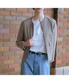 【ジェイ プレス/J.PRESS】の【洗える】Calameraリングメッシュ ジャケット ブラウンMIX系|ID: prp329100004532570 ipo3291000000033352739