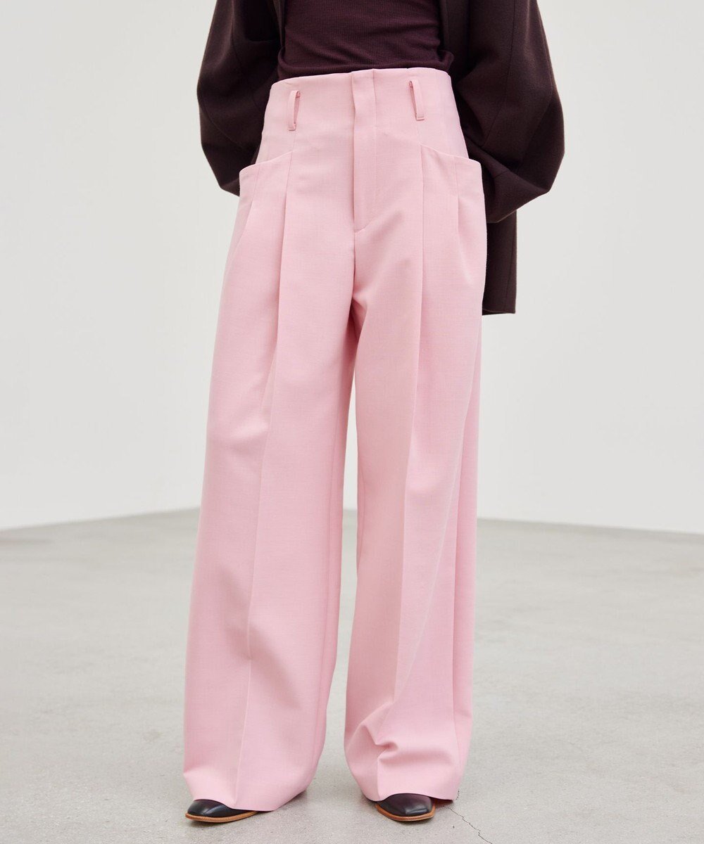 【ベイジ,/BEIGE,】の【andGIRL 秋号掲載】LAC / 2WAYストレッチワイドタックパンツ インテリア・キッズ・メンズ・レディースファッション・服の通販 founy(ファニー) 　ファッション　Fashion　レディースファッション　Fashion for Women　パンツ　Pants & Trousers　ストレッチ　Stretch, Stretchy Fabric　ポケット　Pocket, Pocket Detail　マニッシュ　Mannish, Boyish　リラックス　Relax, Relaxed Fit　ロング　Long, Long-Length　ワイド　Wide, Wide Fit　秋　Autumn　A/W・秋冬　Autumn/Winter　Pink|ID: prp329100004532573 ipo3291000000033678577