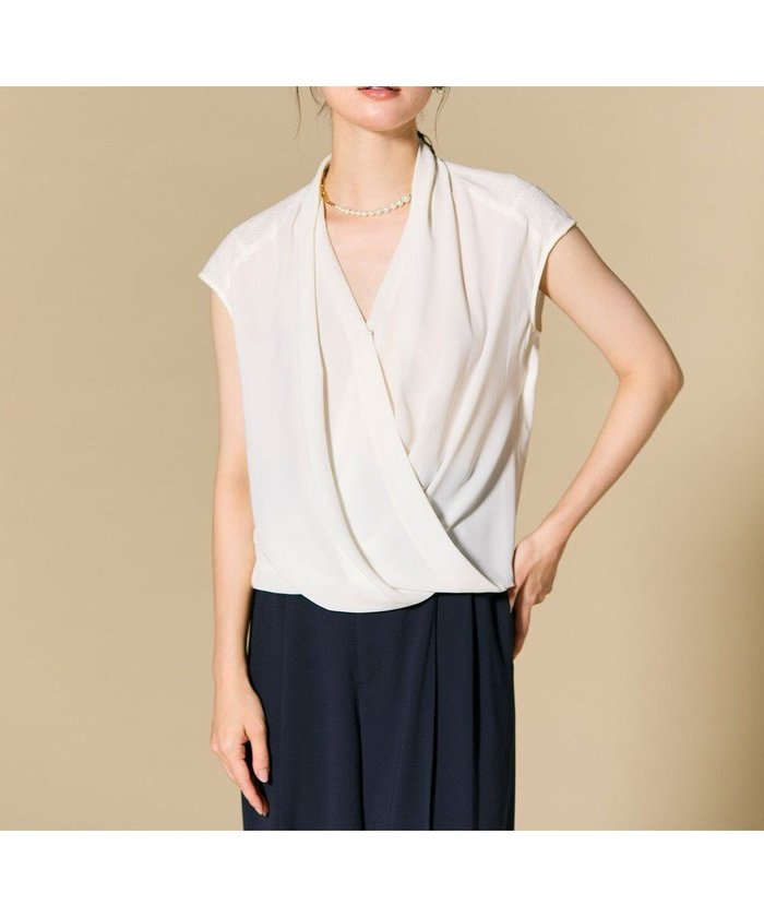 【ベイジ,/BEIGE,】のOLIVE / カシュクールフレンチスリーブブラウス インテリア・キッズ・メンズ・レディースファッション・服の通販 founy(ファニー) https://founy.com/ ファッション Fashion レディースファッション Fashion for Women トップス・カットソー Cut & Sew Tops シャツ・ブラウス・オフィスカジュアル Elegant Blouses & Button-Ups インナー Innerwear エレガント 上品 Elegant ジャケット Jacket, Outerwear スリーブ Sleeve, Long Sleeve / Short Sleeve セレモニー Ceremony ドレープ Drape, Draping Fabric フレンチ French, French Style ラップ Wrap, Wrap Design レース Lace, Lace Fabric 人気 Popular, Best Seller ビジネス 仕事 通勤 Business / Work / Commuting 半袖 Short Sleeve, Half Sleeve 夏 Summer 定番 Standard, Basic Item S/S・春夏 SS, Spring/Summer, Warm Season A/W・秋冬 Autumn/Winter |ID: prp329100004532583 ipo3291000000034556933