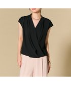 【ベイジ,/BEIGE,】のOLIVE / カシュクールフレンチスリーブブラウス Black|ID: prp329100004532583 ipo3291000000034556935