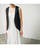 【グレース コンチネンタル/GRACE CONTINENTAL】のリネン混ツイルジレ 人気、トレンドファッション・服の通販 founy(ファニー) ファッション Fashion レディースファッション WOMEN アウター Coat Outerwear トップス・カットソー Tops/Tshirt ベスト/ジレ Gilets/Vests ジャケット Jacket タンク Tank ダウン Down ツイル Twill デニム Denim トレンド Trend ベスト Vest マキシ Maxi ミドル Middle リゾート Resort リネン Linen ロング Long 夏 Summer 春 Spring S/S・春夏 Ss・Spring/Summer thumbnail ブラック|ID: prp329100004532590 ipo3291000000032038858