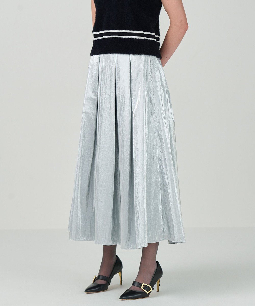 【グレース コンチネンタル/GRACE CONTINENTAL】のタックロングスカート インテリア・キッズ・メンズ・レディースファッション・服の通販 founy(ファニー) ファッション Fashion レディースファッション Fashion for Women スカート Skirts ロングスカート Long Skirts / Maxi & Midi Skirts コーティング Coating, Coated Finish シルバー Silver, Metallic Silver ベスト Vest, Waistcoat ロング Long, Long-Length 夏 Summer S/S・春夏 SS, Spring/Summer, Warm Season A/W・秋冬 Autumn/Winter シルバー|ID: prp329100004532596 ipo3291000000034189158