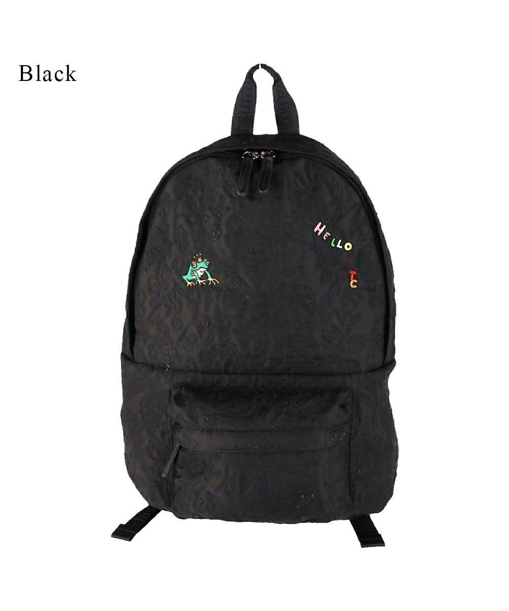 【ツモリチサト キャリー/tsumori chisato CARRY】の森のどうぶつ刺繍 バックパック/リュック インテリア・キッズ・メンズ・レディースファッション・服の通販 founy(ファニー) 　ファッション　Fashion　レディースファッション　WOMEN　バッグ　Bag　カラフル　Colorful　バランス　Balance　リュック　Ruck Sack　ブラック|ID: prp329100004532599 ipo3291000000032038885