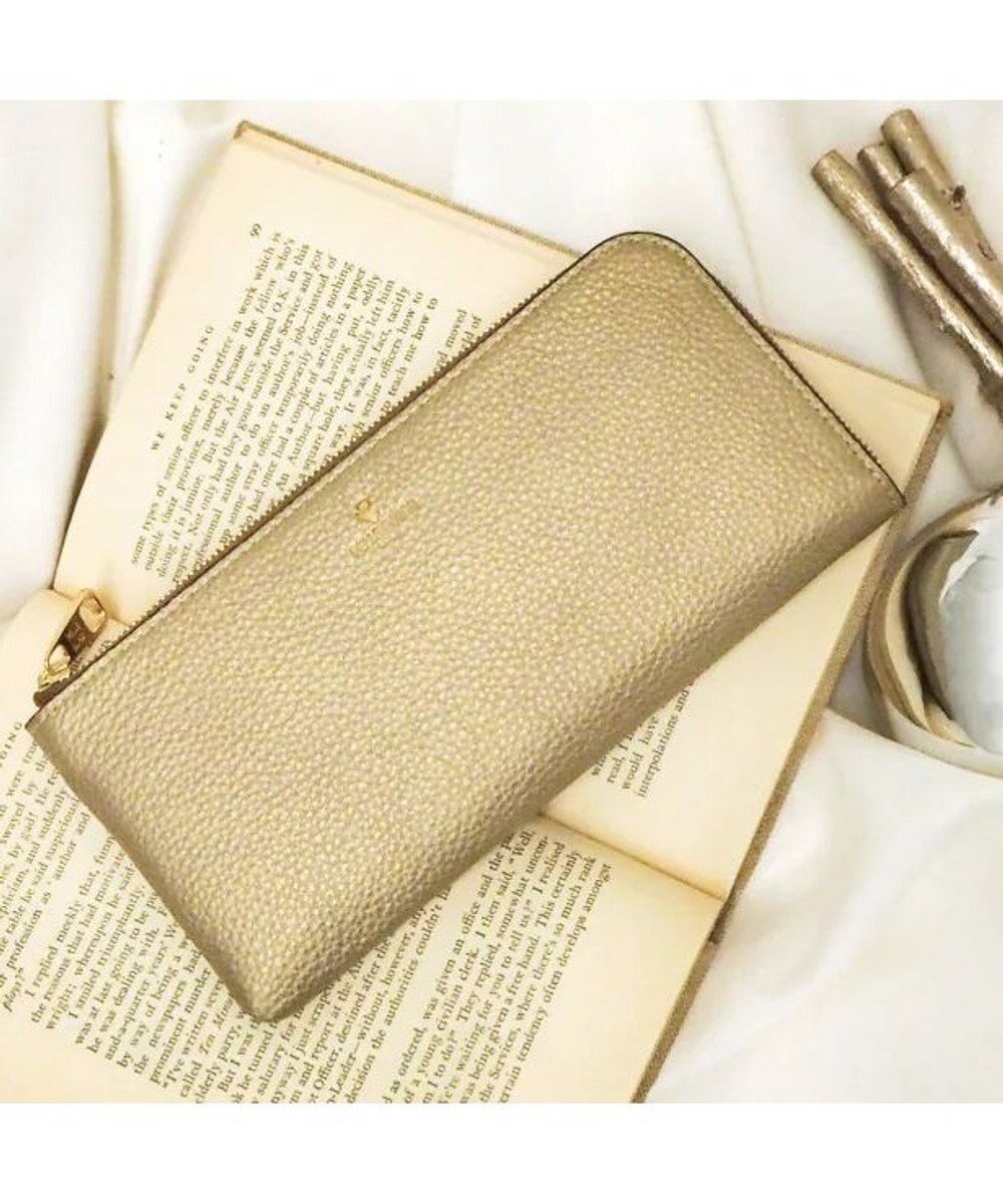 【ペレボルサ/PELLE BORSA】のL字ファスナー長財布 Reinette Goods レネットグッズ 47184785 インテリア・キッズ・メンズ・レディースファッション・服の通販 founy(ファニー) 　ファッション　Fashion　レディースファッション　WOMEN　財布　Wallets　コンビ　Combination　財布　Wallet　ポケット　Pocket　ゴールド|ID: prp329100004532620 ipo3291000000032039014