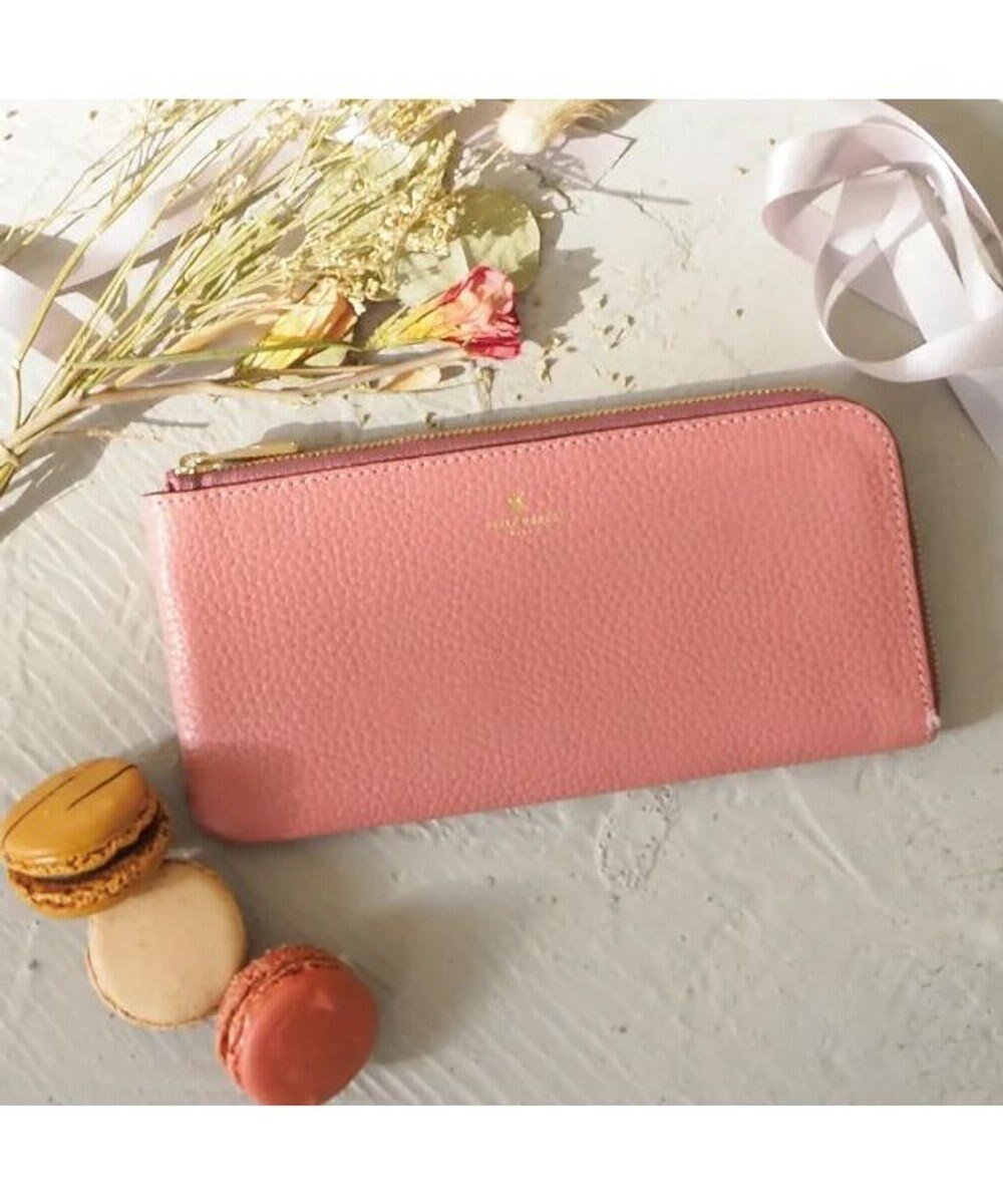 【ペレボルサ/PELLE BORSA】のL字ファスナー長財布 Reinette Goods レネットグッズ 47184785 インテリア・キッズ・メンズ・レディースファッション・服の通販 founy(ファニー) 　ファッション　Fashion　レディースファッション　WOMEN　財布　Wallets　コンビ　Combination　財布　Wallet　ポケット　Pocket　コーラルピンク|ID: prp329100004532620 ipo3291000000032039016