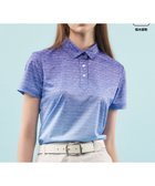 【23区 ゴルフ/NIJYUSANKU GOLF】の【WOMEN】【UVケア/吸水速乾】グラデーションロゴ 半袖ポロシャツ ダルブルー系5|ID: prp329100004532627 ipo3291000000032378240
