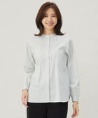 【ジェイ プレス/J.PRESS】の【洗える】BEZコットンナイロン ストライプ ピンタック ブラウス 人気、トレンドファッション・服の通販 founy(ファニー) ファッション Fashion レディースファッション WOMEN トップス・カットソー Tops/Tshirt シャツ/ブラウス Shirts/Blouses ギャザー Gather ストライプ Stripe ストレッチ Stretch チュニック Tunic エレガント 上品 Elegant 夏 Summer 春 Spring S/S・春夏 Ss・Spring/Summer 洗える Washable A/W・秋冬 Aw・Autumn/Winter・Fw・Fall-Winter thumbnail グリーン×ネイビー系1|ID: prp329100004532628 ipo3291000000032137343