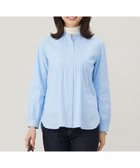 【ジェイ プレス/J.PRESS】の【洗える】BEZコットンナイロン ストライプ ピンタック ブラウス サックスドビー系1|ID: prp329100004532628 ipo3291000000032663701