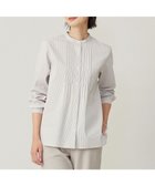 【ジェイ プレス/J.PRESS】の【洗える】BEZコットンナイロン ストライプ ピンタック ブラウス ピンク×ホワイトストライプ系1|ID: prp329100004532628 ipo3291000000033513582